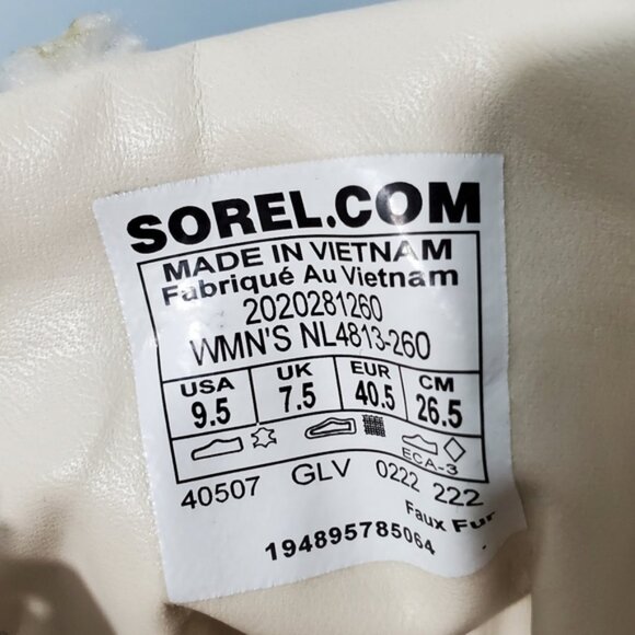 NWT Sorel Brex Cozy Shearling Lace-Up Boot Sz 9 - Picture 10 of 10